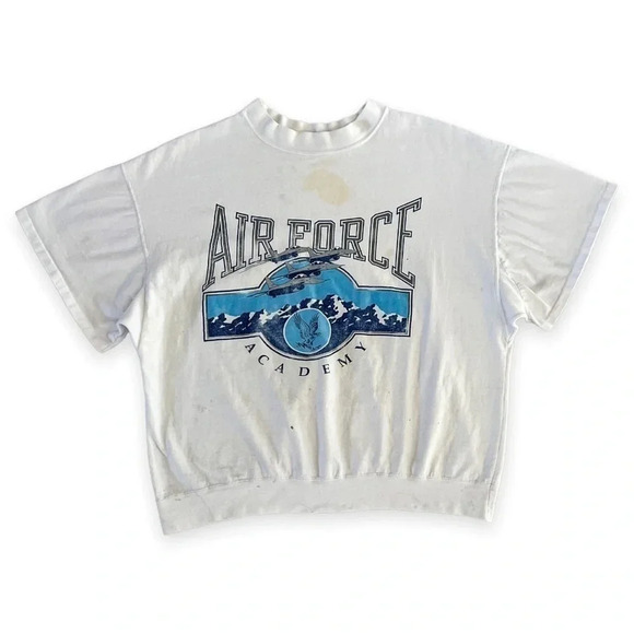 𝅺vintage Thrashed Air Force Academy Sweatshirt - Picture 1 of 5